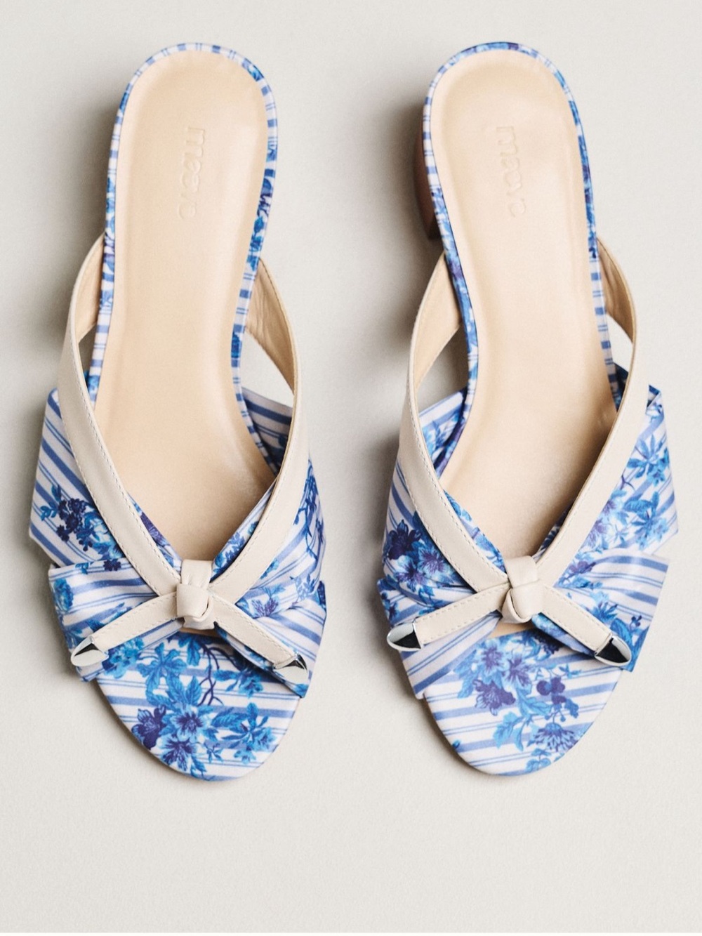 Maeve Knotted Slip-On Block Heels